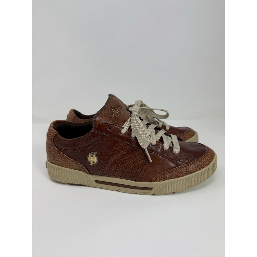 Hurricane 310 Motoring Shoes Size 9 Snake Pattern Tan Brown Leather